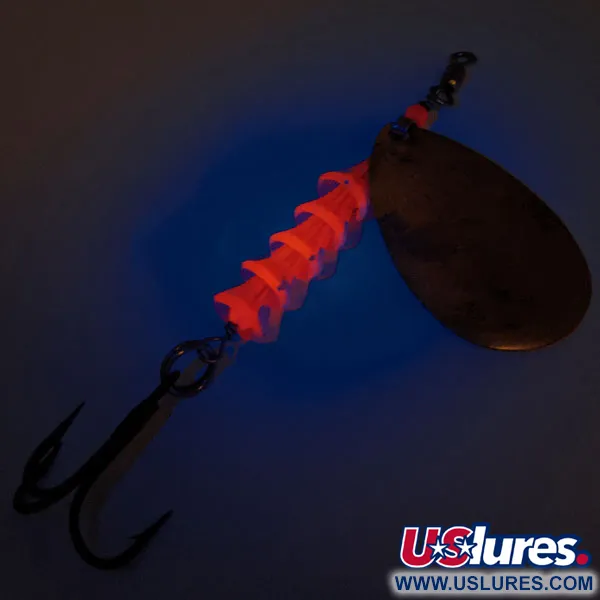 Luhr Jensen TEE Spoon Lippa, Gold/Red, 14g, UV-reaktiivinen, #12760