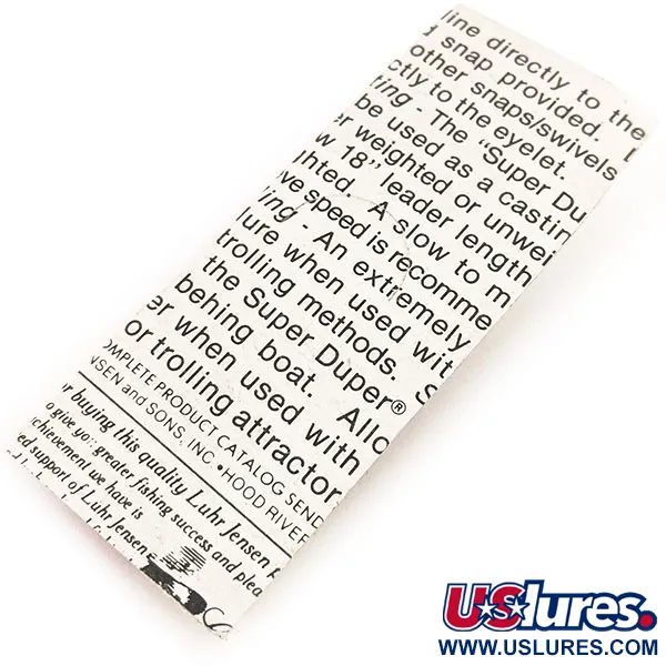 Luhr Jensen Super-Duper 503 Lusikka, Ruskea/Punainen, 4.3g, #12843