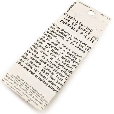 Luhr Jensen Super-Duper 506 Lusikka, Nikkeli/Punainen, 7g, #12846