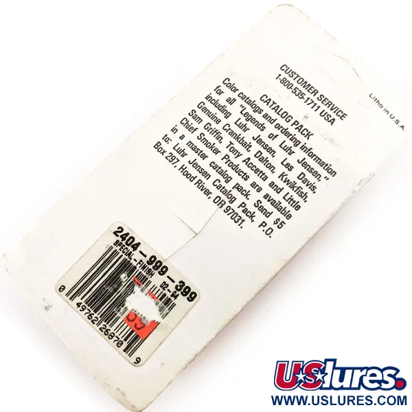 Luhr Jensen Bear valley Dressed Lippa, Messinki/Hopea, 14g, #12904