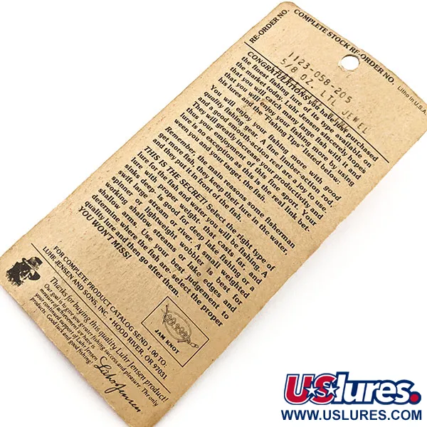 Luhr Jensen Little Jewel Lusikka, Keltainen / Punainen, 18g, Vintage, #12908