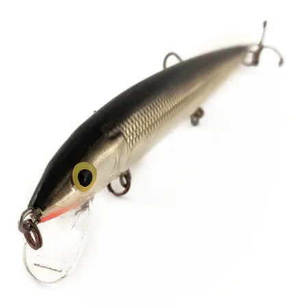 Rapala Husky Jerk 12 Vaappu, Hopea/Musta, 13g, Räminä, #12946