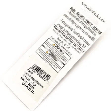 Eppinger Dardevle Midget Weedless UV, 6g, Mackerel/Nickel UV, lusikkauistin #23016