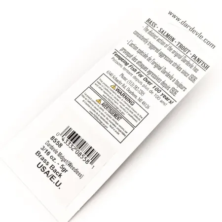 Eppinger Weedless Dardevle Midget UV, Fire Tiger/Messinki, 6g, #13052