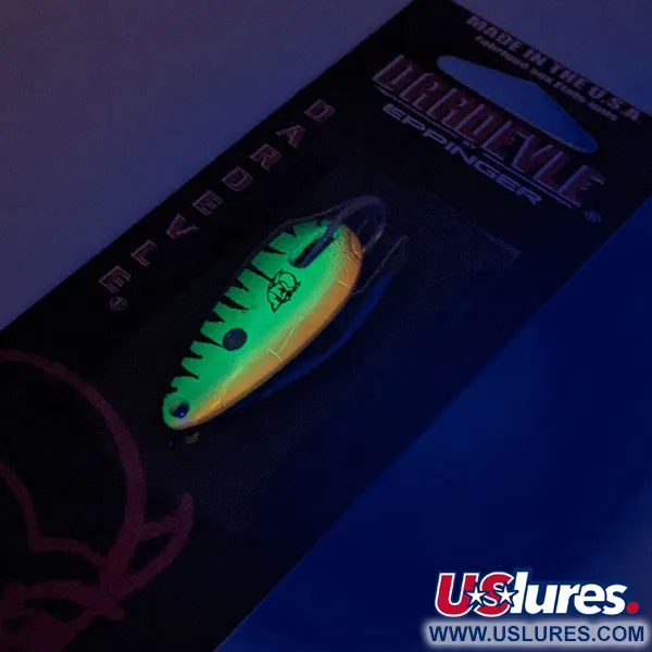 Eppinger Weedless Dardevle Midget UV, Fire Tiger/Messinki, 6g, #13052