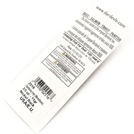 Eppinger Weedless Dardevle Imp Lusikkauistin, Puna/Valko, 11g, #13087