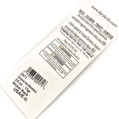 Eppinger Weedless Dardevle Imp UV Lusikka, Keltainen/Oranssi, 11g, #13088