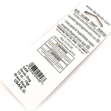 Eppinger Dardevle Devle Dog UV Lusikka, Fire Tiger, 14g, UV, #13092