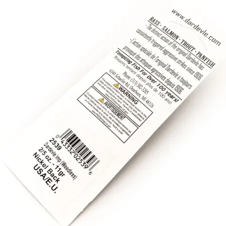 Eppinger Weedless Dardevle Imp UV Lusikka, 39 Makrilli/Nikkeli, 11g, #13095