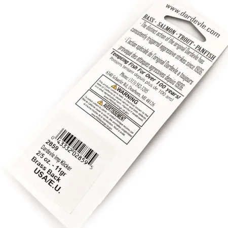 Eppinger Dardevle Imp Klicker Lusikka, 59 Black Perch/Kupari, #13099