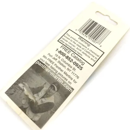 Panther Martin 2a Lippa, Kelta/Punainen, 1,77g, Hopealehti, #13190