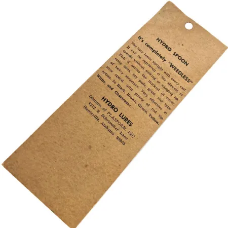 Hydro Lures Weedless Hydro Spoon, 11g Brown / Green / Yellow, Ruohikkolusikka #13571