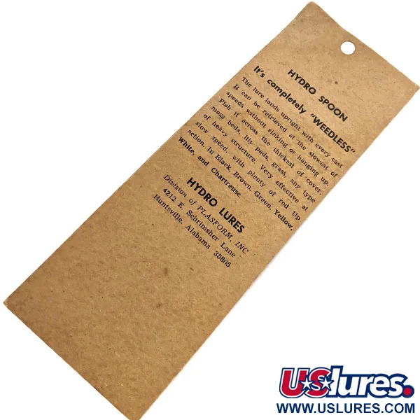 Hydro Lures Weedless Hydro Spoon, 11g Brown / Green / Yellow, Ruohikkolusikka #13571