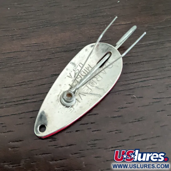 Eppinger Dardevle Midget, 6 g, Valkoinen / Punainen / Nikkeli, Lusikkauistin #16171