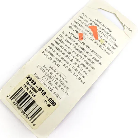 Luhr Jensen Hot Tail, 3,5 g, Chartreuse, lippauistin #17887