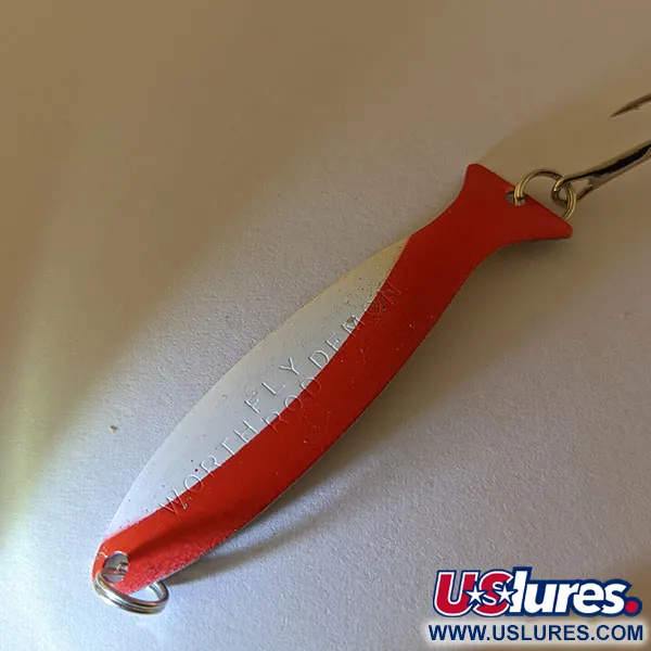 Worth Fly Rod Demon, Valkoinen/punainen/nikkeli, 2,5g, Lusikkauistin #17094