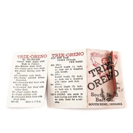 South Bend Trix-Oreno, 2 g, punainen, perhovapauistin #17296