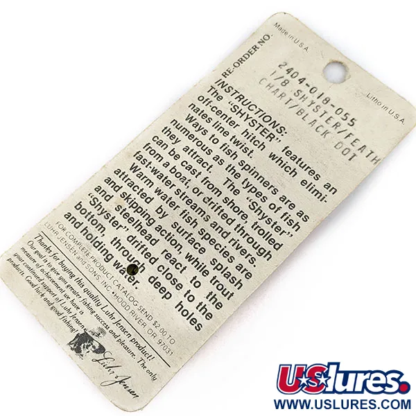 Luhr Jensen Shyster, 3,5g Kulta, Lippauistin #17309