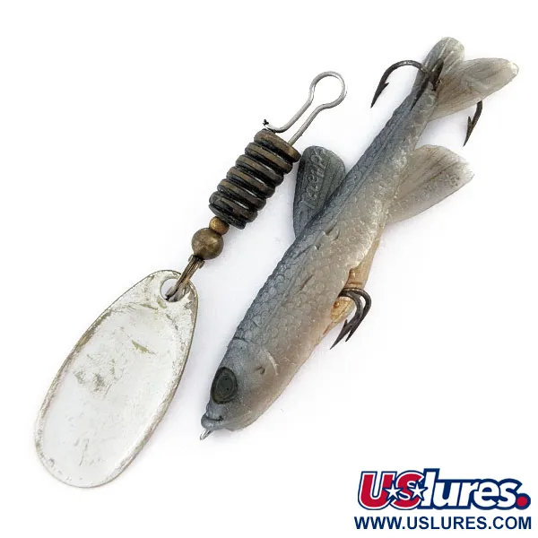 Mepps Comet 2 Mino, 6g, Hopea, Lippa-uistin #17483