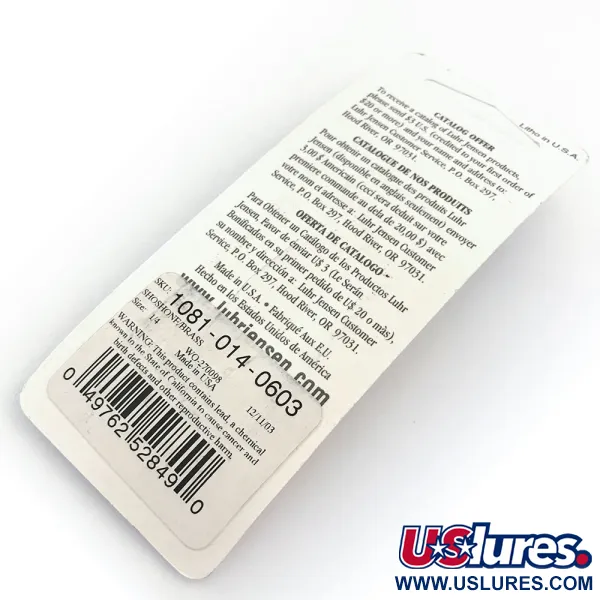 Luhr Jensen Maisie, 7g Shoshone/Brass, lusikkauistin #18029