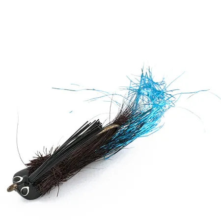 Wahoo Bucktail Jig, musta/sininen, 17g, karvajigi #18708