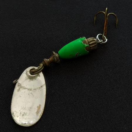 Blue Fox Super Vibrax 1, 4 g, hopea/vihreä, lippa #18815