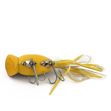 Fred Arbogast Hula Popper, 10g, Kelta-sininen suomukuvio, Pintaviehe #18822