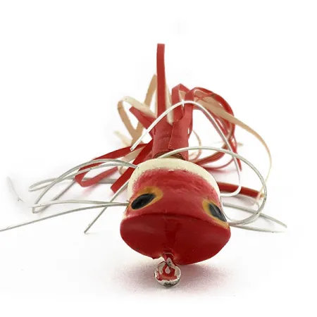 Fred Arbogast Hula Popper, 2,5g, puna-valkoinen, pintaviehe #18911