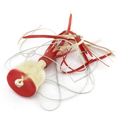 Fred Arbogast Hula Popper, 2,5g, puna-valkoinen, pintaviehe #18911