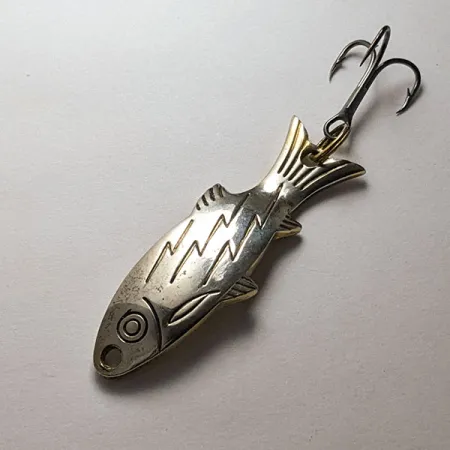 Atlantic Lures Golden Wobble-Fish, 7g kulta/nikkeli, lusikkauistin #20128