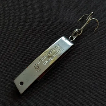 South Bend Super-Duper 503, 4,3g, Nikkeli/Punainen, Lusikkauistin #20423