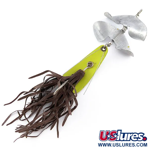 Strike King Timber King, 14g Chartreuse, Ruohosuojattu lusikkabuzzbait #20553