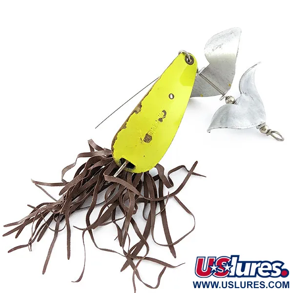 Strike King Timber King, 14g Chartreuse, Ruohosuojattu lusikkabuzzbait #20553