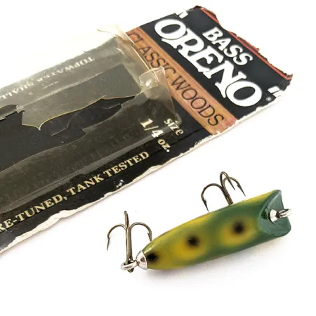 Luhr Jensen Bass Oreno Classic Woods, 7g, Frog, pintaviehe #20748