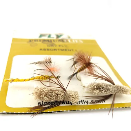 Superfly Premium Dry Fly Assortment I, monivärinen pintaperhosetti #20818