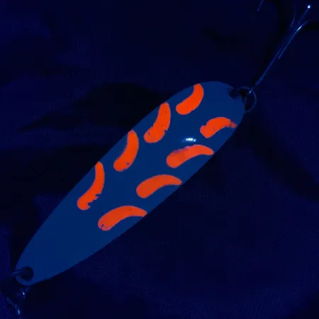 Luhr Jensen Krocodile #5, 28g, valkoinen/oranssi UV, lusikkauistin #21107