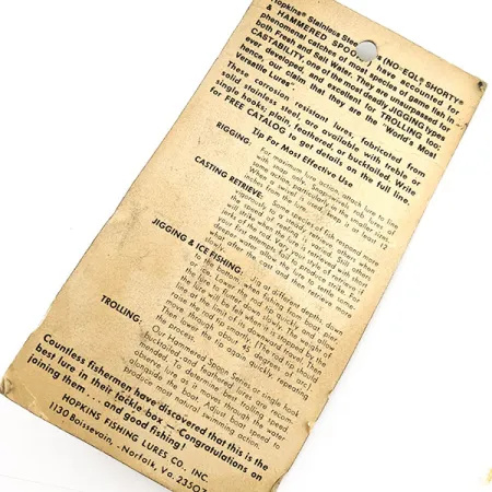 Hopkins No=Eql 4, 65g, nikkeli, lusikkauistin #21155