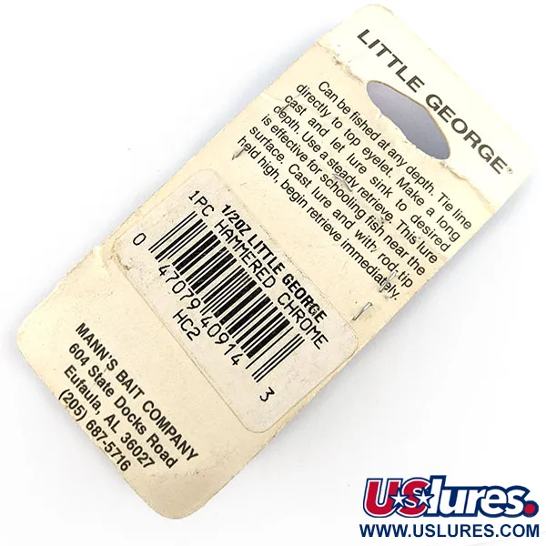 Mann's Little George, 14 g, nikkeli/sininen, pyrstölippa #21555