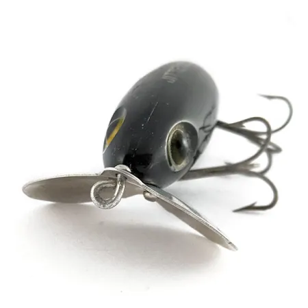 Fred Arbogast Jitterbug bug eye, musta, 14g, pintauistin #21794