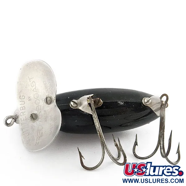 Fred Arbogast Jitterbug bug eye, musta, 14g, pintauistin #21794
