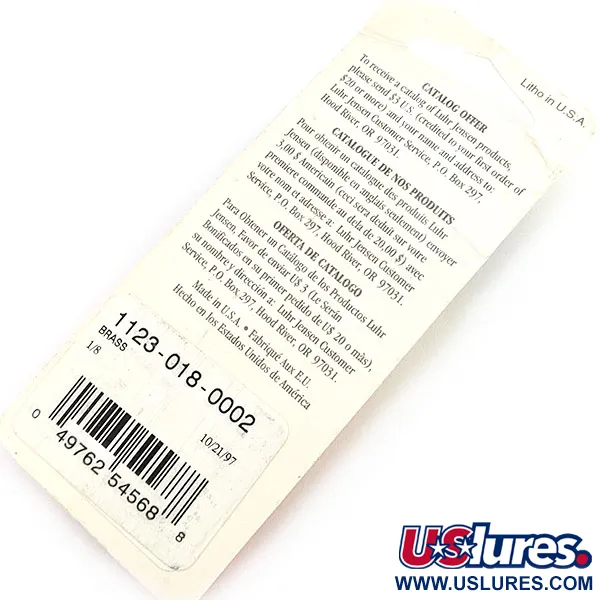 Luhr Jensen Lil' Kroc (Krocodile Stubby), 4,5 g, messinki, lusikkauistin #23644