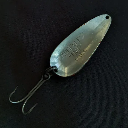 Dardevle Imp (1920-40-luku), punavalkoinen, 11g, lusikkauistin #22046