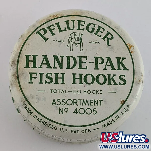 Pflueger Hande-Pak №4005, 50 kpl, kalastuskoukut #22192