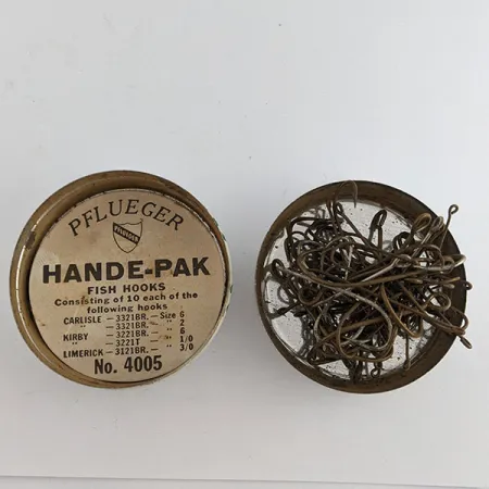 Pflueger Hande-Pak №4005, 50 kpl, kalastuskoukut #22192