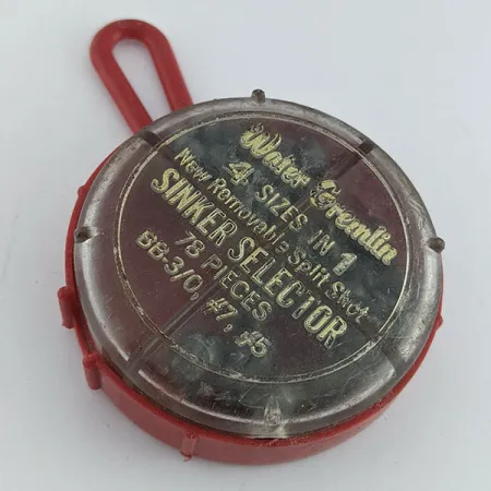 Water Gremlin Removable Split Shot -painolajitelma BB 3/0 #7 #5