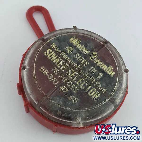 Water Gremlin Removable Split Shot -painolajitelma BB 3/0 #7 #5