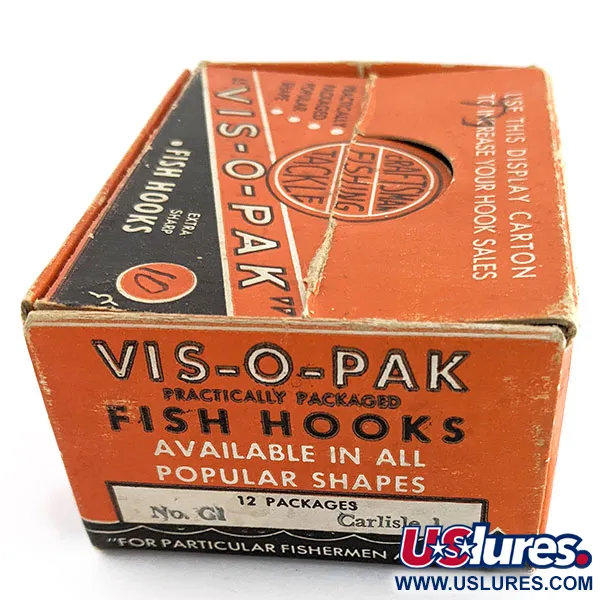 Glen L Evans Vis-O-Pack, koko 10, kalastuskoukut #22202