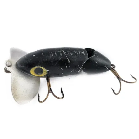 Fred Arbogast Jitterbug Jointed, 10g Musta, Pintauistin #22524
