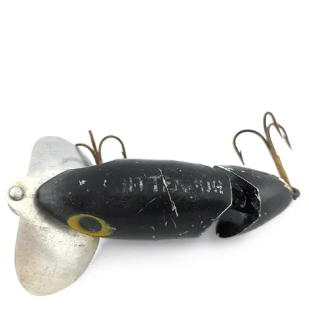 Fred Arbogast Jitterbug Jointed, 10g Musta, Pintauistin #22524