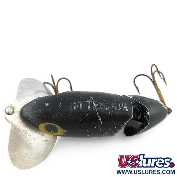 Fred Arbogast Jitterbug Jointed, 10g Musta, Pintauistin #22524